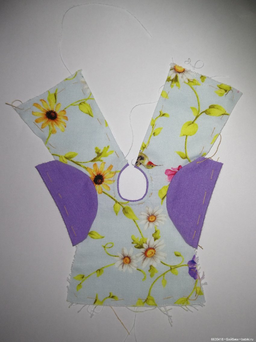 МК «Цельнокройное платье с втачным рукавом для кукол XIAOMI MONST». Часть 2