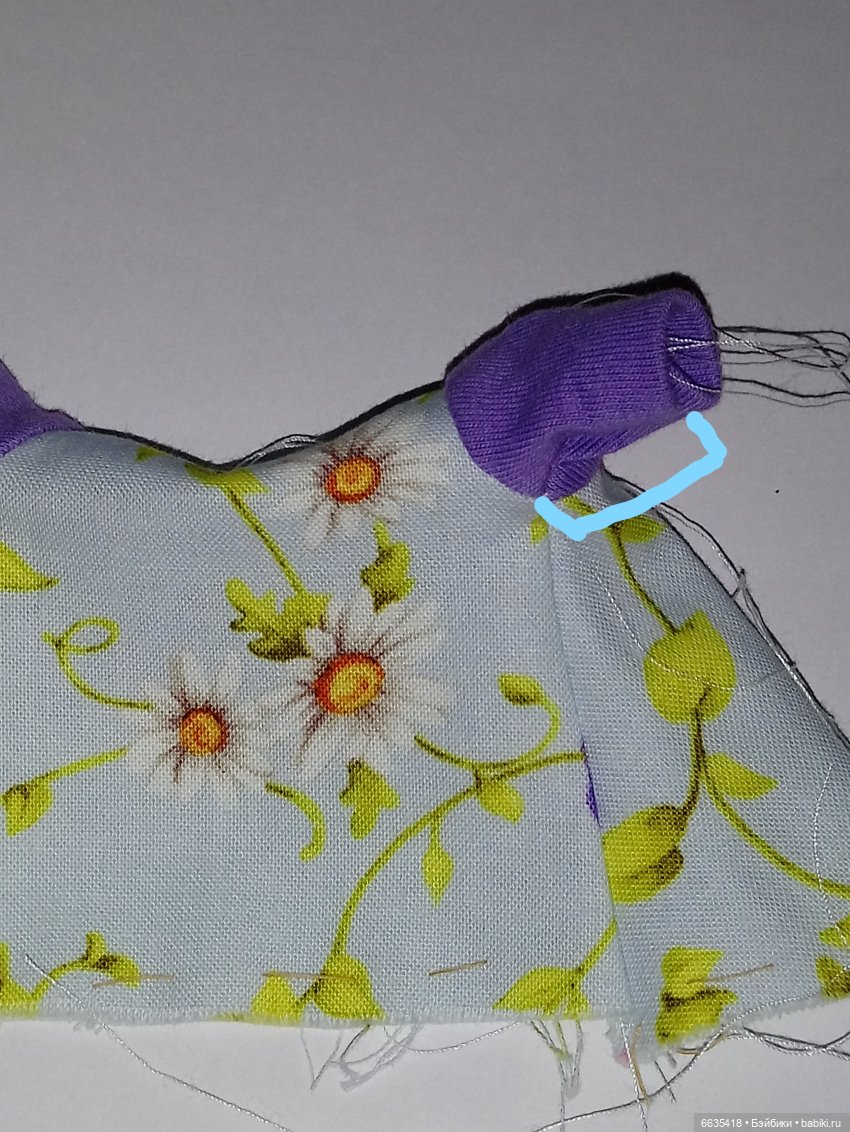 МК «Цельнокройное платье с втачным рукавом для кукол XIAOMI MONST». Часть 2