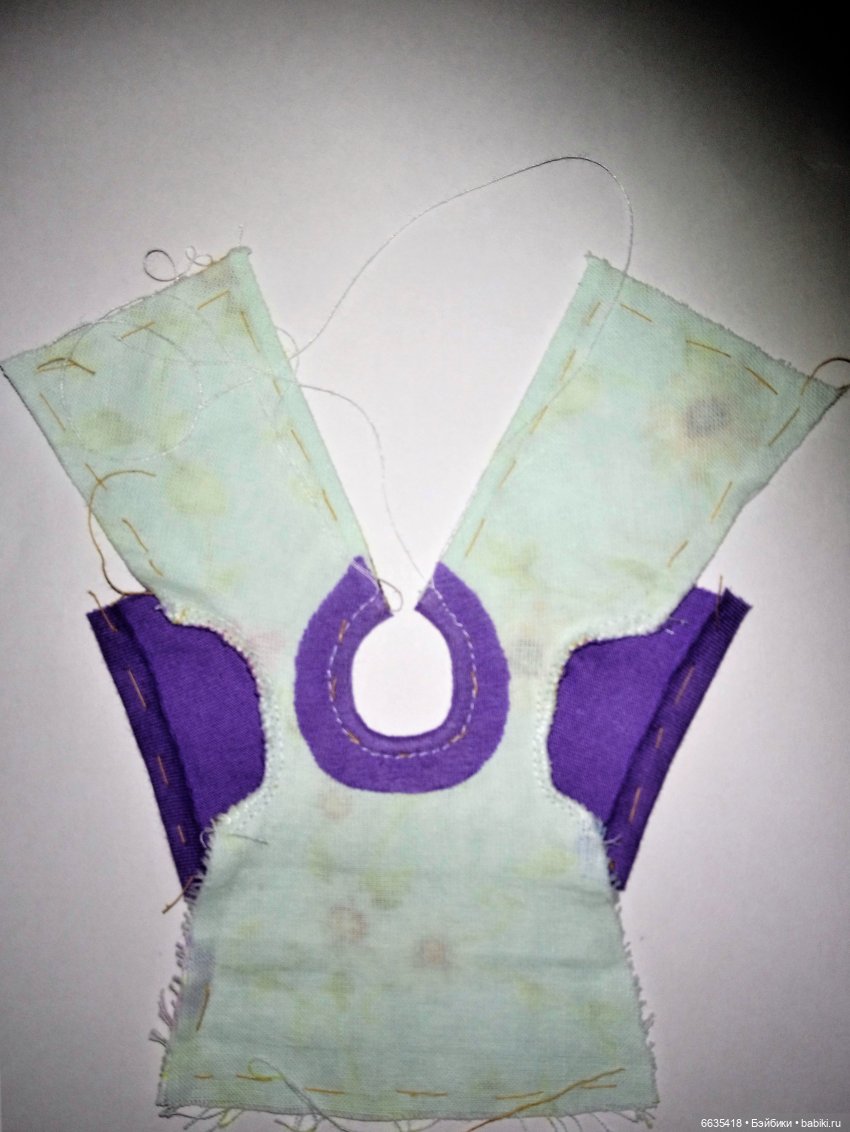 МК «Цельнокройное платье с втачным рукавом для кукол XIAOMI MONST». Часть 2