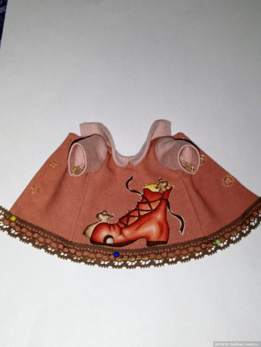 МК «Цельнокройное платье с втачным рукавом для кукол XIAOMI MONST». Часть 3 (фото 3)