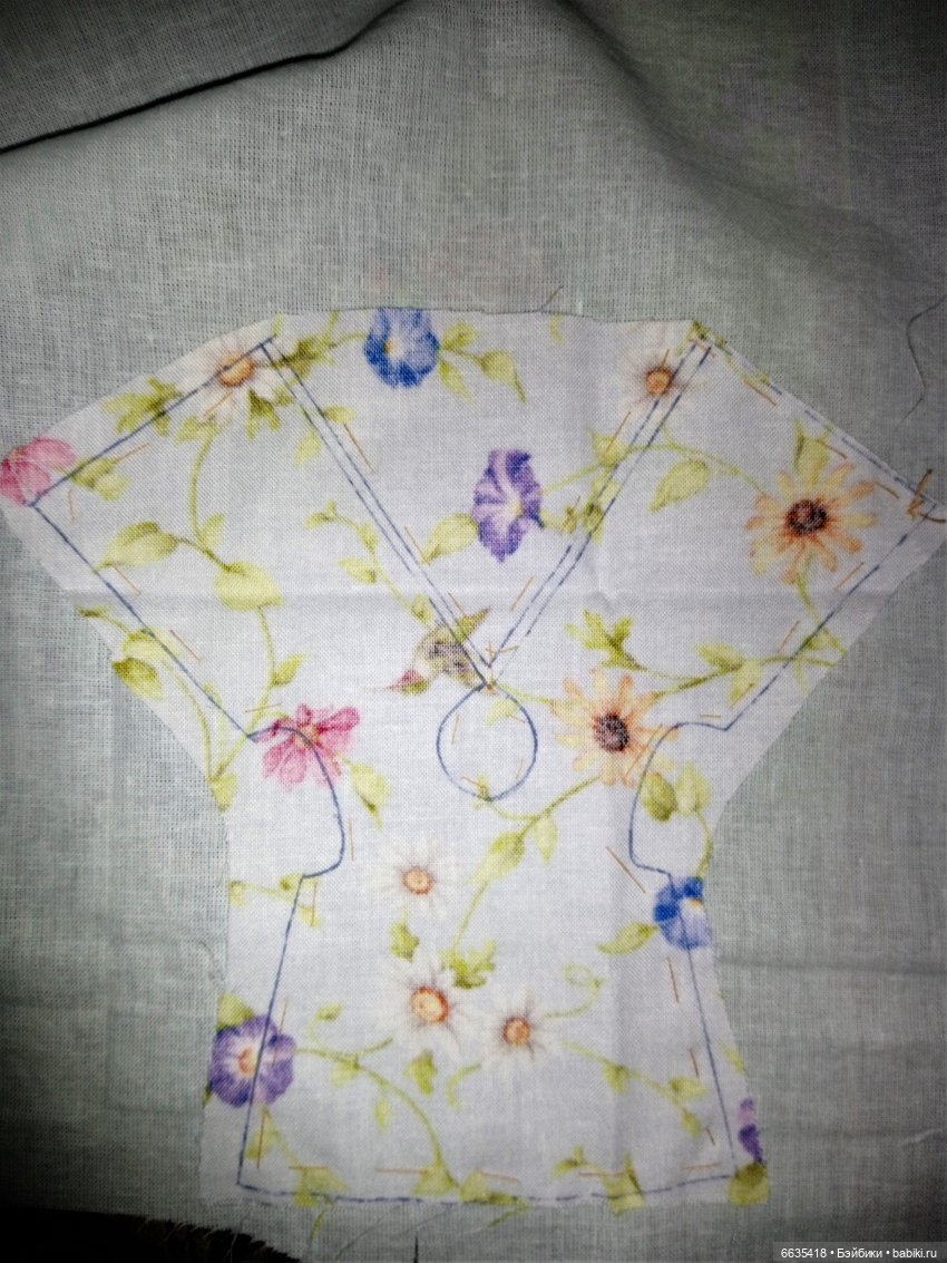 МК «Цельнокройное платье с втачным рукавом для кукол XIAOMI MONST». Часть 2 (фото 6)