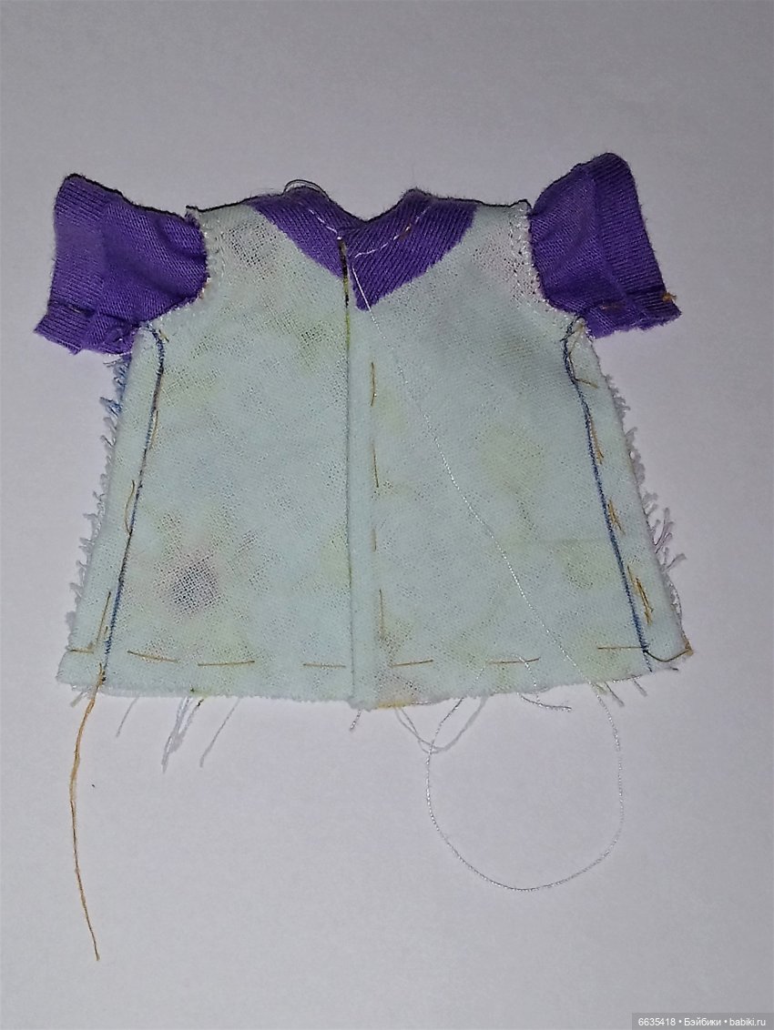 МК «Цельнокройное платье с втачным рукавом для кукол XIAOMI MONST». Часть 2