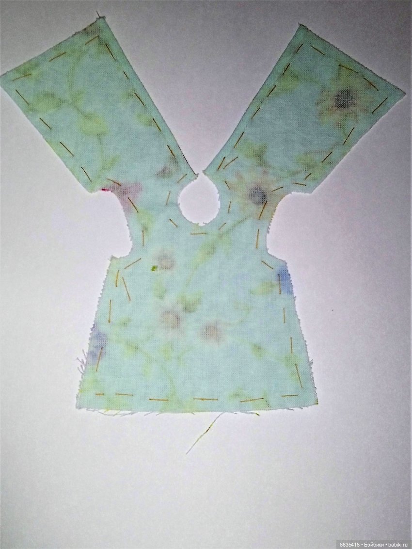 МК «Цельнокройное платье с втачным рукавом для кукол XIAOMI MONST». Часть 2 (фото 8)