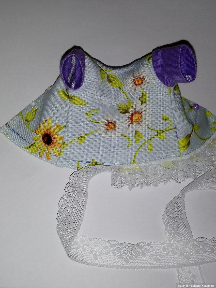 МК «Цельнокройное платье с втачным рукавом для кукол XIAOMI MONST». Часть 3 (фото 5)