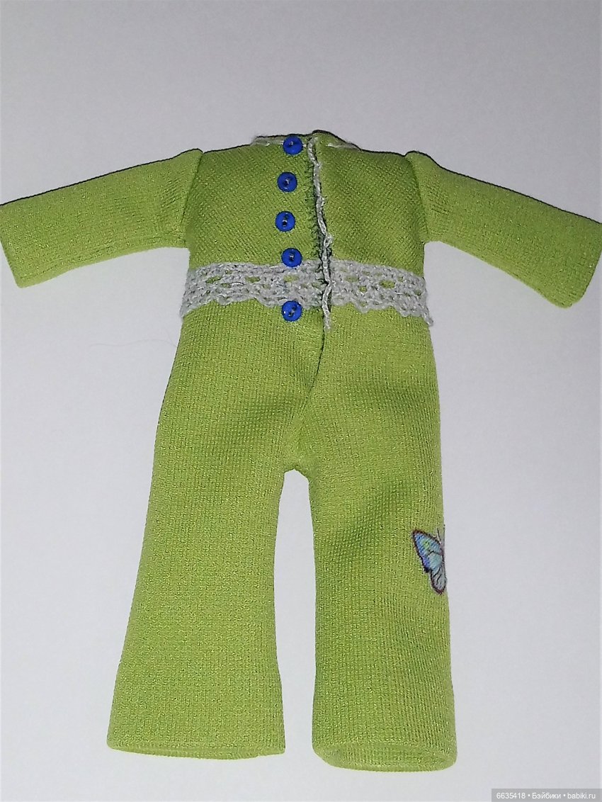 МК «Пошив комбинезона с рукавами, отрезного по талии и с застежкой на спинке для кукол XIAOMI MONST»