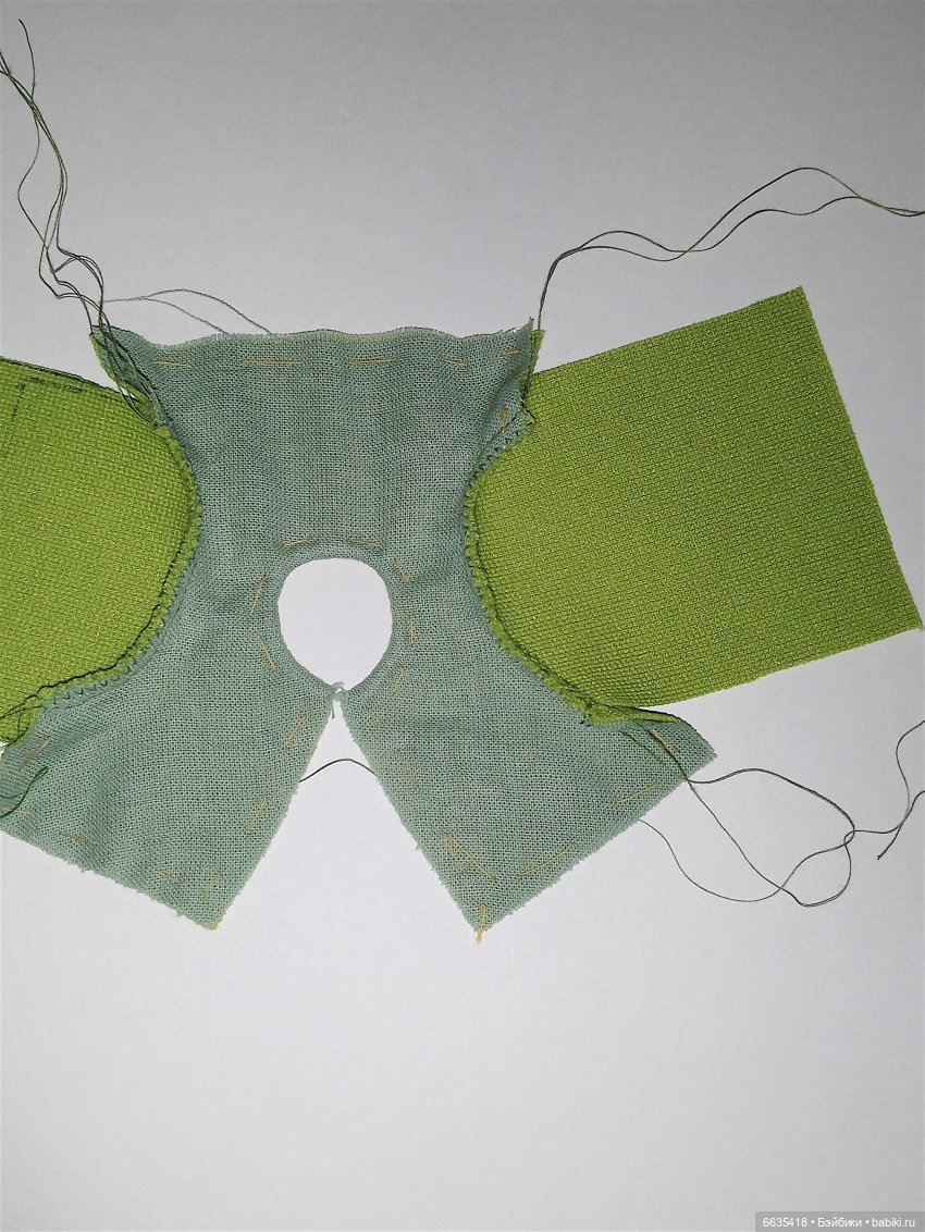 МК «Пошив комбинезона с рукавами, отрезного по талии и с застежкой на спинке для кукол XIAOMI MONST»