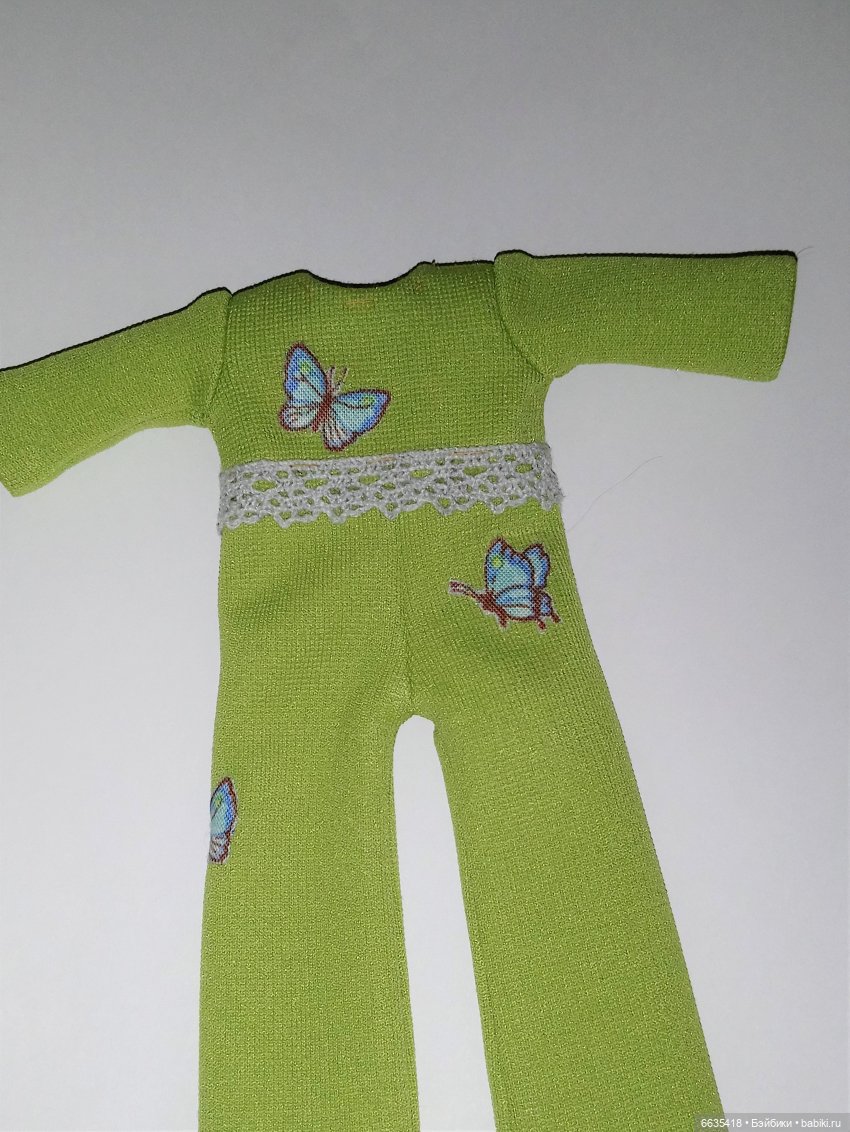 МК «Пошив комбинезона с рукавами, отрезного по талии и с застежкой на спинке для кукол XIAOMI MONST»