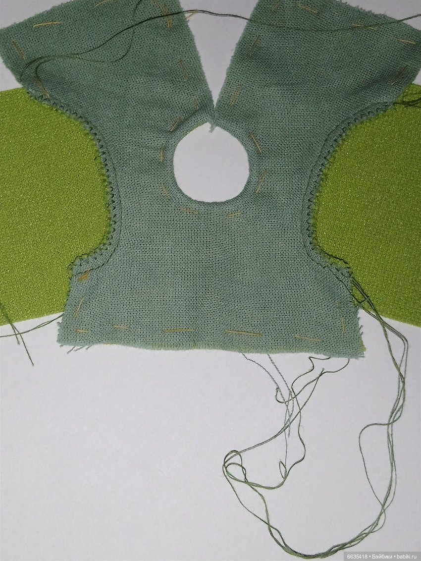 МК «Пошив комбинезона с рукавами, отрезного по талии и с застежкой на спинке для кукол XIAOMI MONST»