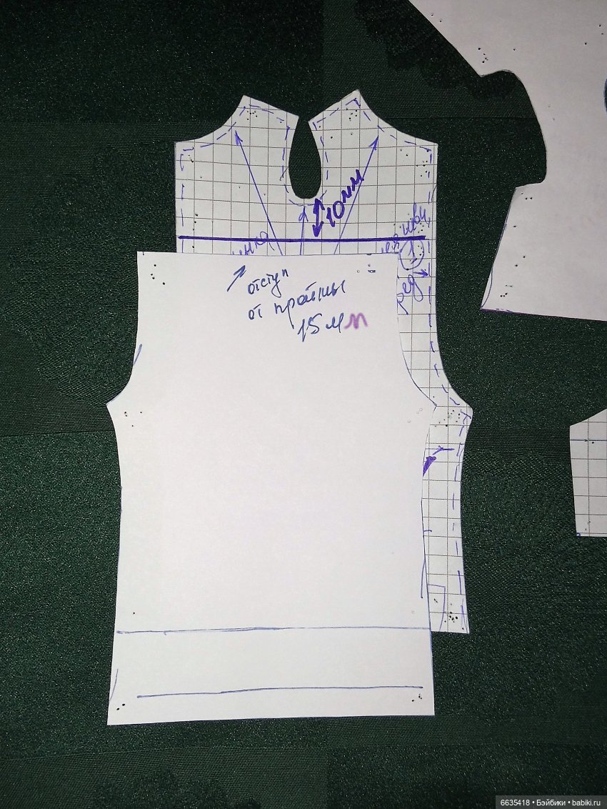 МК «Пошив комбинезона с рукавами, отрезного по талии и с застежкой на спинке для кукол XIAOMI MONST» (фото 7)