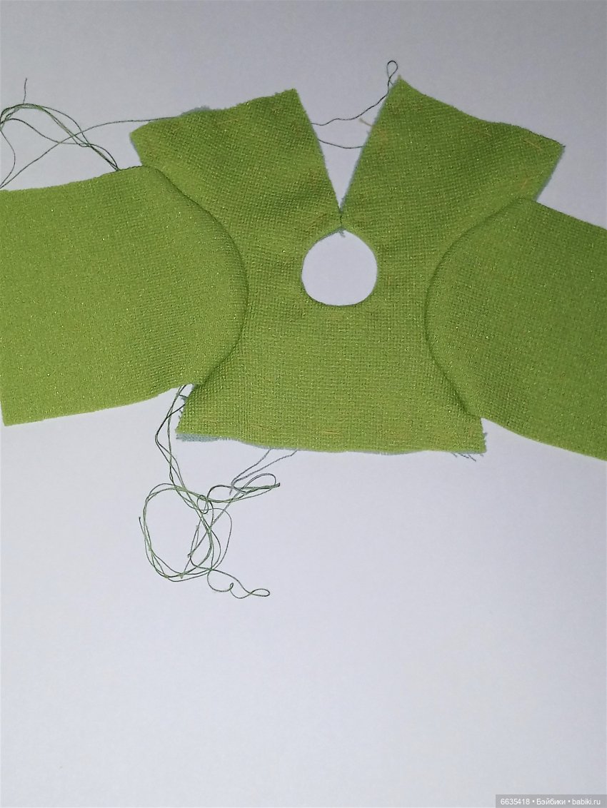 МК «Пошив комбинезона с рукавами, отрезного по талии и с застежкой на спинке для кукол XIAOMI MONST»