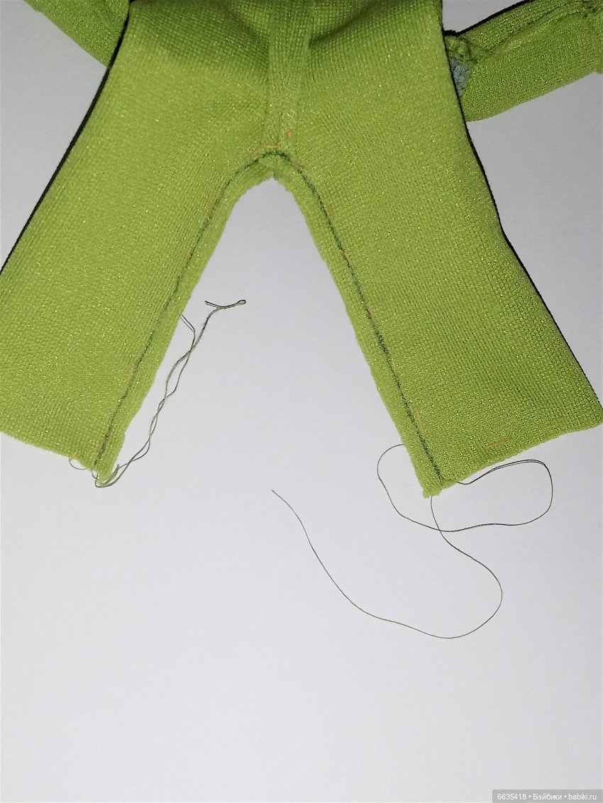 МК «Пошив комбинезона с рукавами, отрезного по талии и с застежкой на спинке для кукол XIAOMI MONST»