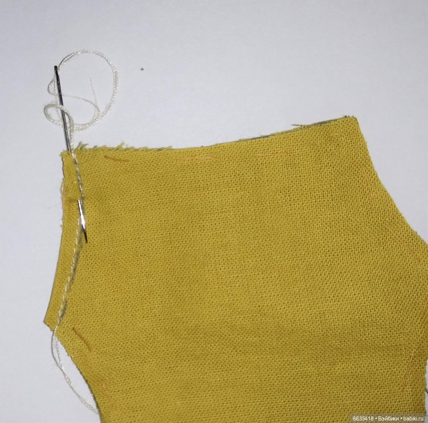 Как закрепить и убрать нить на конце строчки (фото 4)