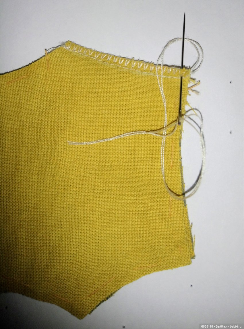 Как закрепить и убрать нить на конце строчки (фото 9)