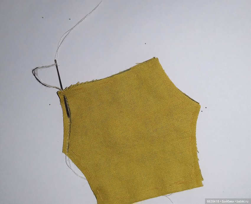 Как закрепить и убрать нить на конце строчки (фото 2)