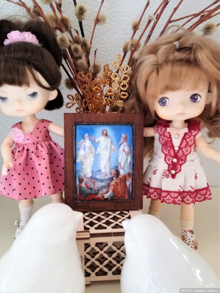 А ПТИЦЫ СЛУШАЛИ РАССКАЗ… — Пасхальные открытки и куклы: поздравления (фото 3)