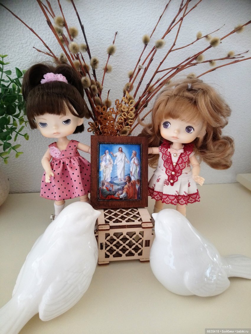 А ПТИЦЫ СЛУШАЛИ РАССКАЗ… — Пасхальные открытки и куклы: поздравления (фото 2)