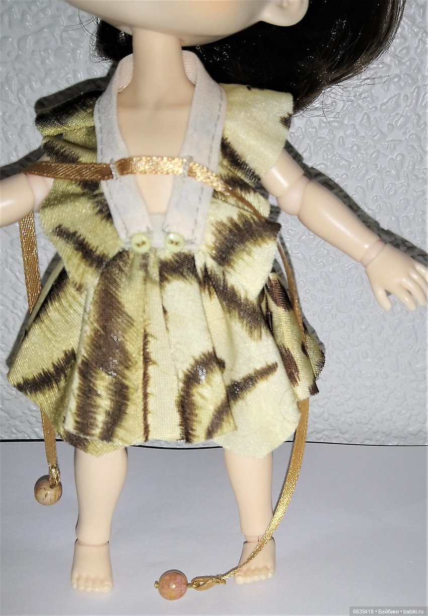 МК «Летний комплект со съёмным воротником для наших кукол»