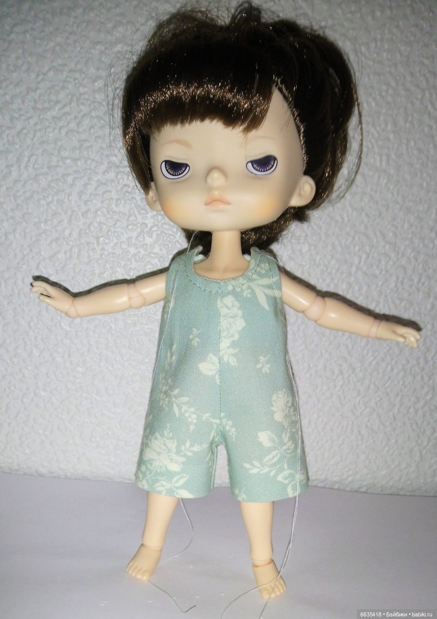 МК «Моделирование на основе базовой выкройки комбинезонов для кукол Xiaomi Monst» Часть 1. «Комбинезоны с шортами»