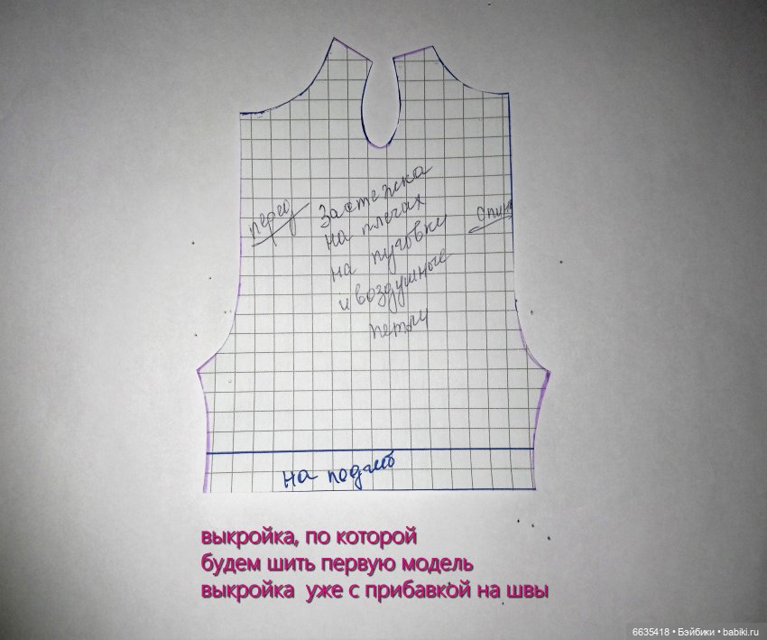 МК «Моделирование на основе базовой выкройки комбинезонов для кукол Xiaomi Monst» Часть 1. «Комбинезоны с шортами» (фото 7)