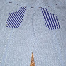 МК «Красивый вид накладных карманов в  различных изделиях для кукол»