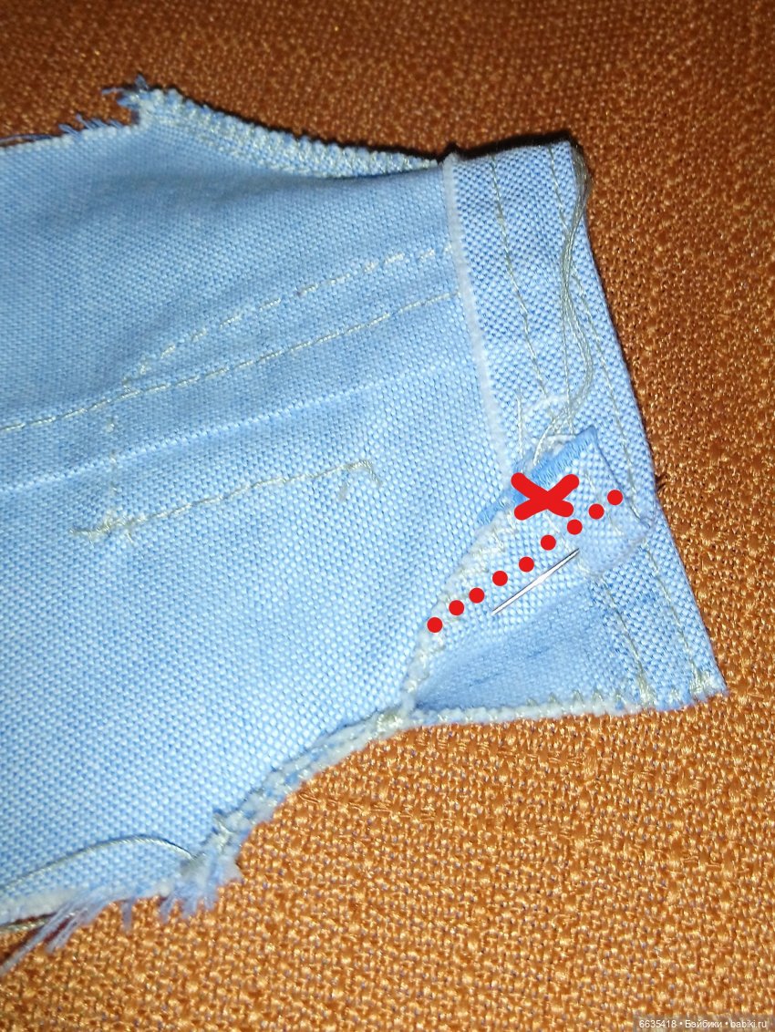 МК «Шьём облегающие брючки с поясом для кукол»