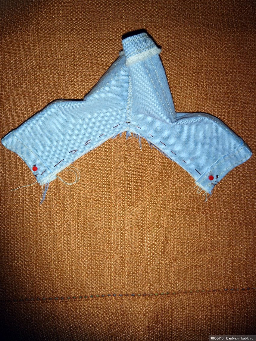 МК «Шьём облегающие брючки с поясом для кукол»