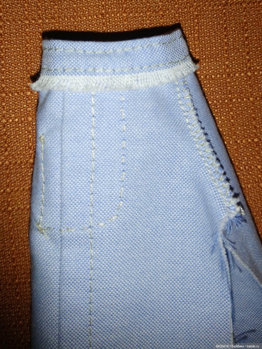 МК «Шьём облегающие брючки с поясом для кукол»