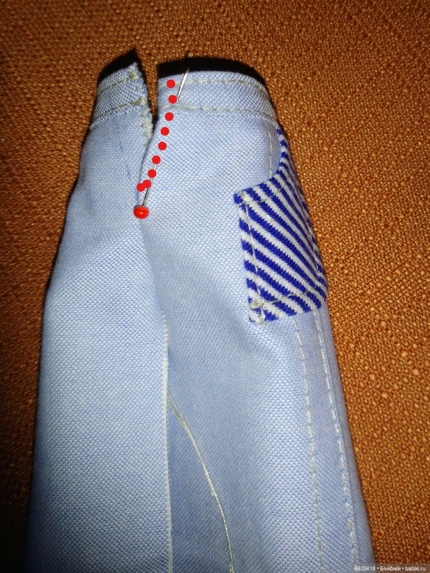 МК «Шьём облегающие брючки с поясом для кукол»