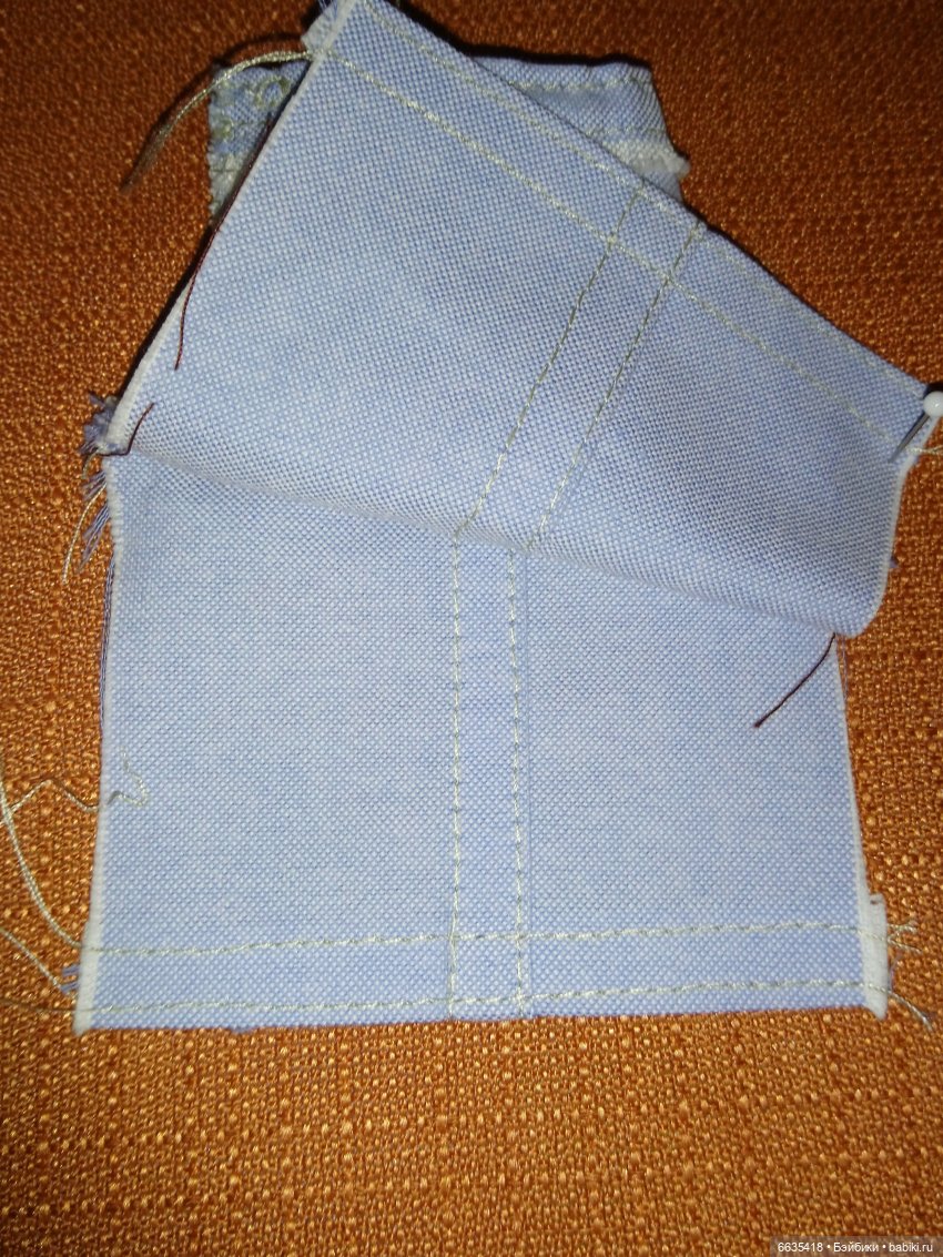 МК «Шьём облегающие брючки с поясом для кукол»