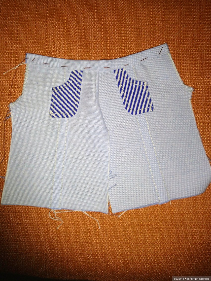 МК «Шьём облегающие брючки с поясом для кукол» (фото 10)