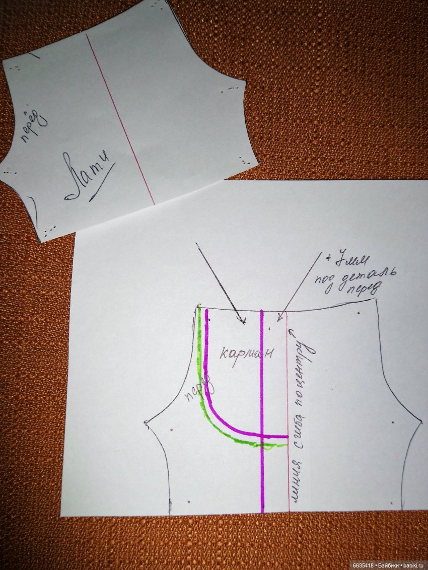 МК «Конструируем выкройку брючек с внутренними карманами - для кукол» (фото 9)