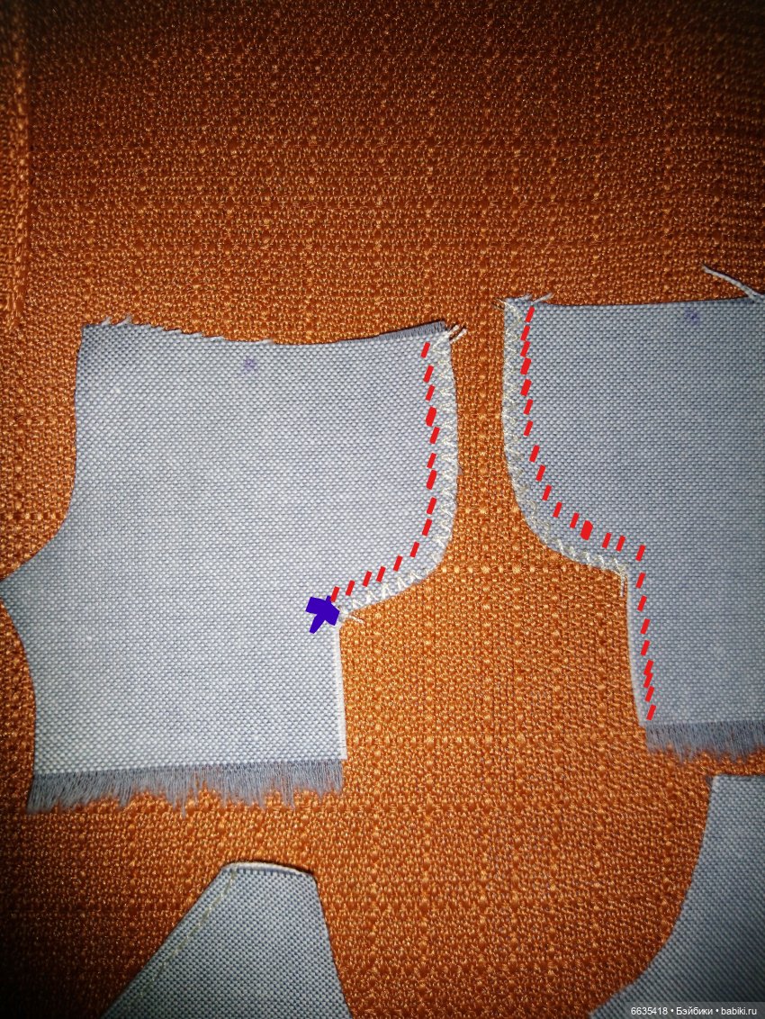 МК « Последовательность пошива брючек с внутренними карманами для кукол» (фото 8)