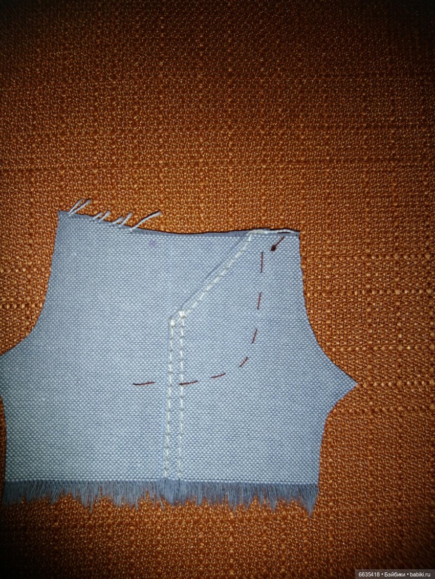 МК « Последовательность пошива брючек с внутренними карманами для кукол»