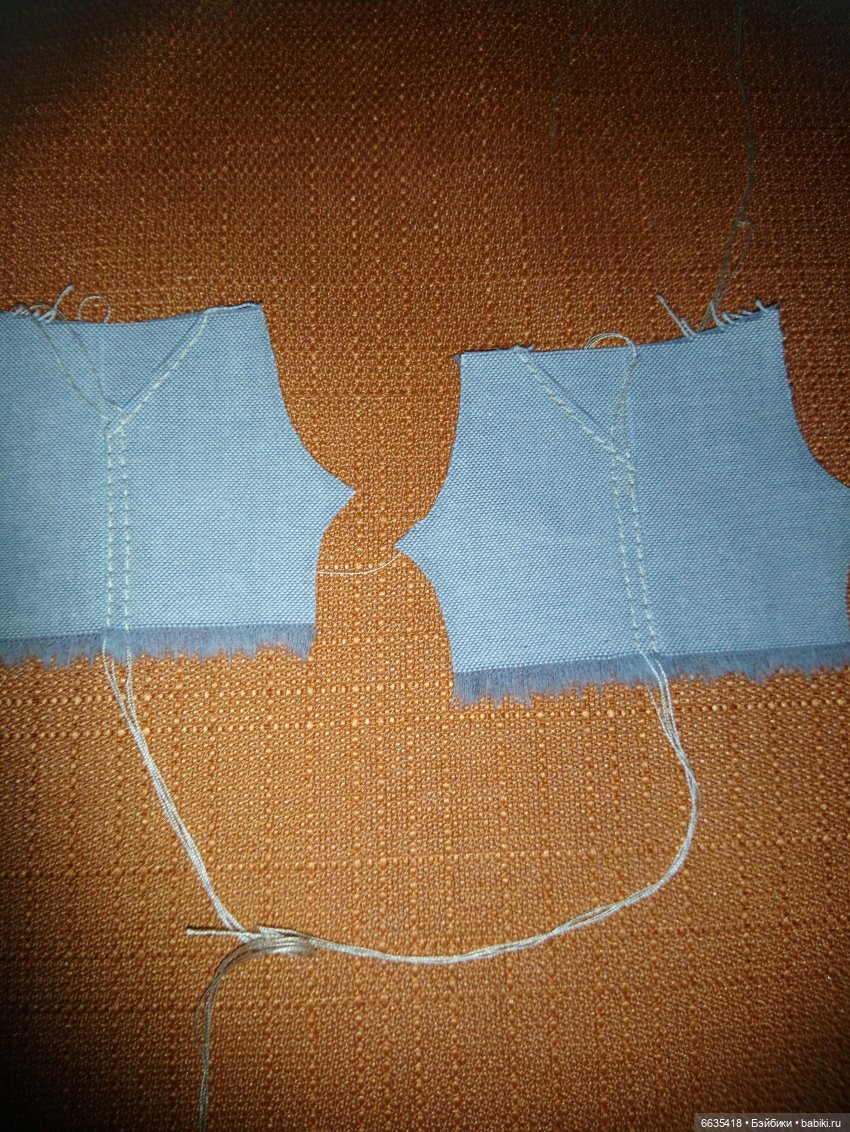 МК « Последовательность пошива брючек с внутренними карманами для кукол»