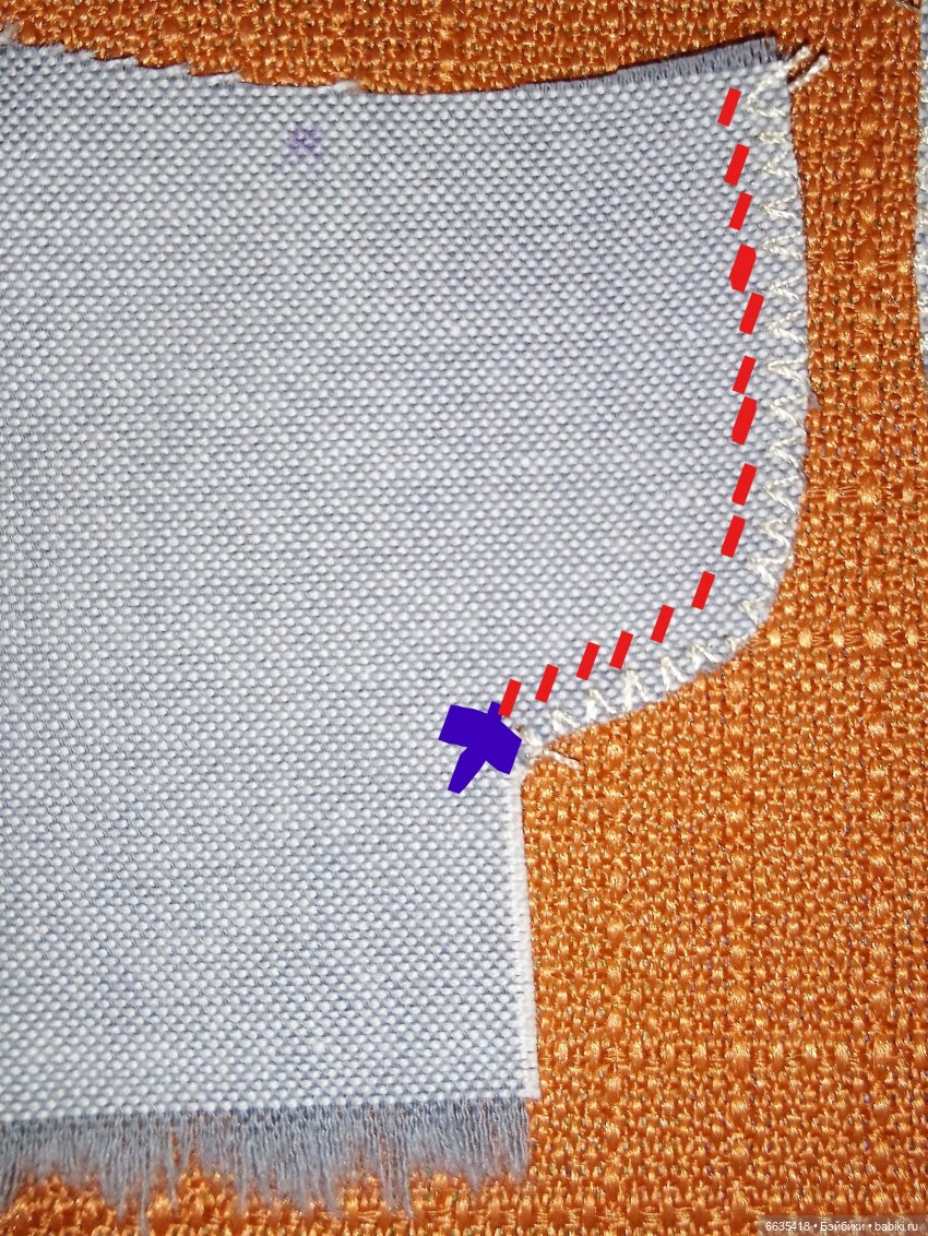 МК « Последовательность пошива брючек с внутренними карманами для кукол» (фото 9)