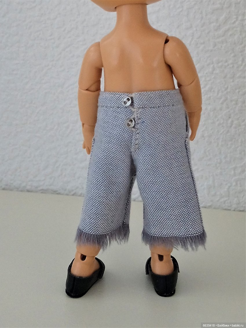 МК « Последовательность пошива брючек с внутренними карманами для кукол» (фото 5)
