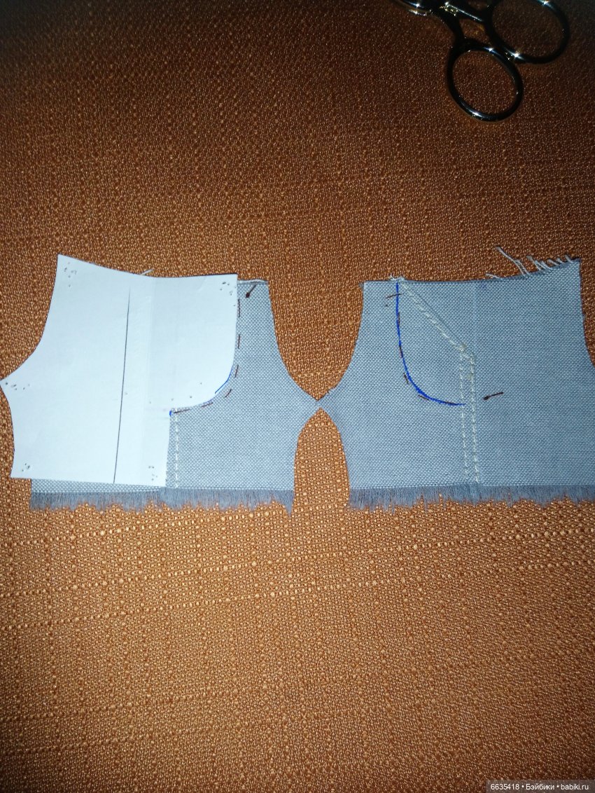 МК « Последовательность пошива брючек с внутренними карманами для кукол»