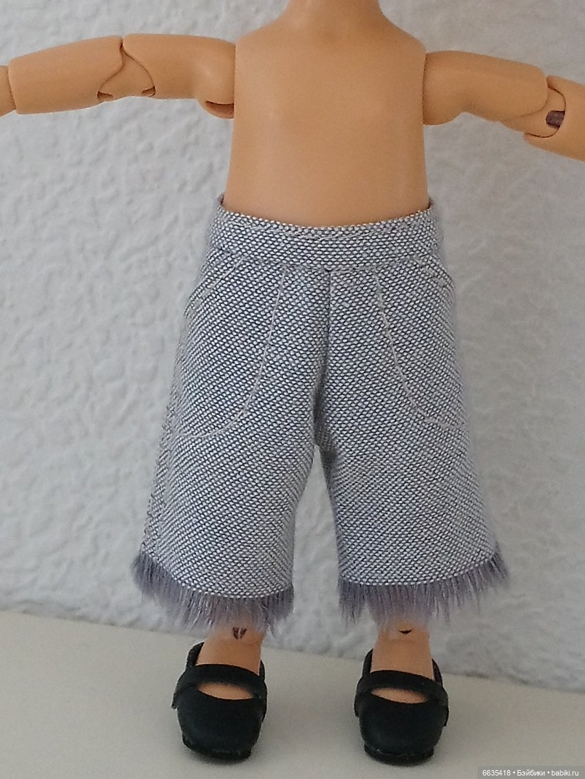 МК « Последовательность пошива брючек с внутренними карманами для кукол» (фото 3)