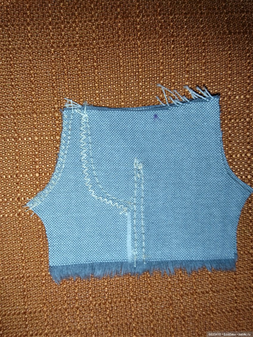 МК « Последовательность пошива брючек с внутренними карманами для кукол»