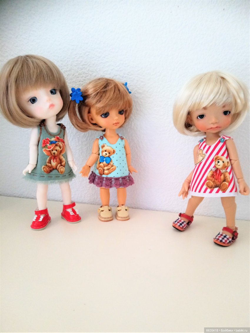 Цельнокроенные сарафанчики, сшитые по МК «Цельнокроенный сарафанчик для кукол или Как рождается выкройка»