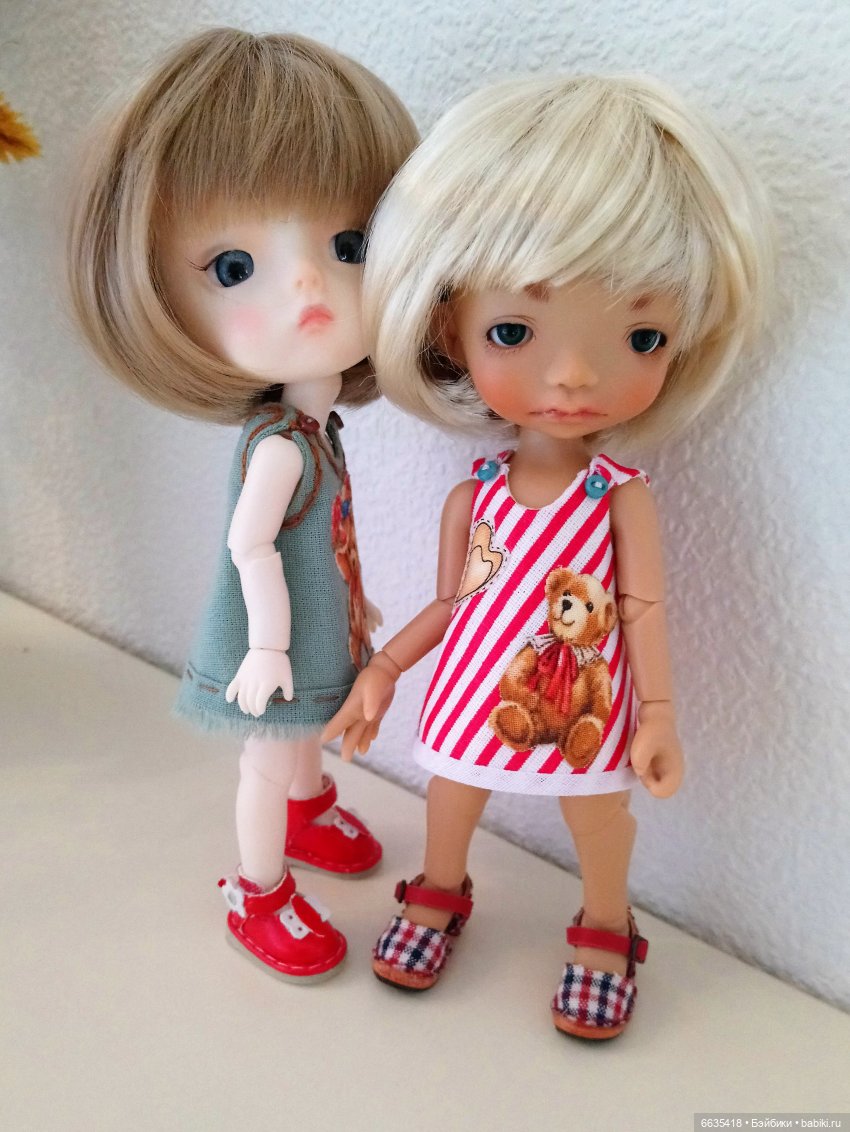 Цельнокроенные сарафанчики, сшитые по МК «Цельнокроенный сарафанчик для кукол или Как рождается выкройка»