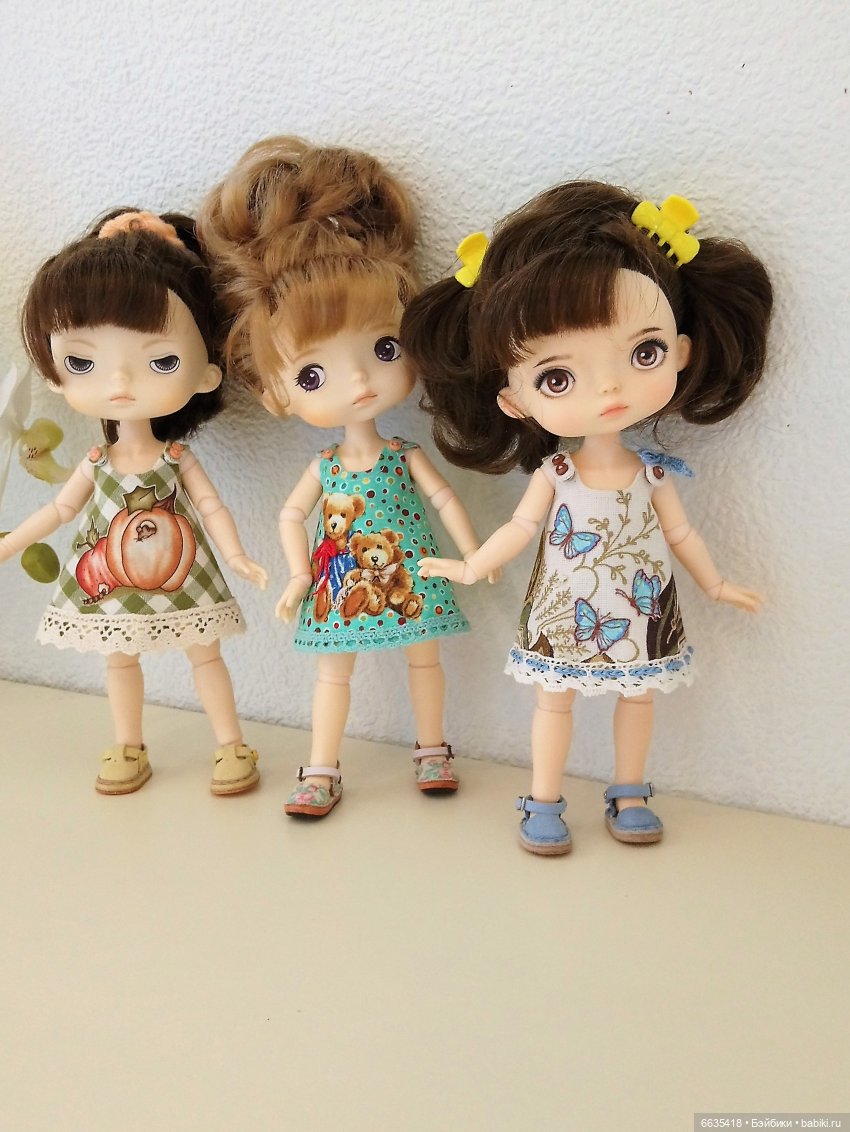 Выкройка цельнокроенного сарафанчика для кукол Xiaomi Monst | Бэйбики Выкройка цельнокроенного сарафанчика для кукол Xiaomi Monst