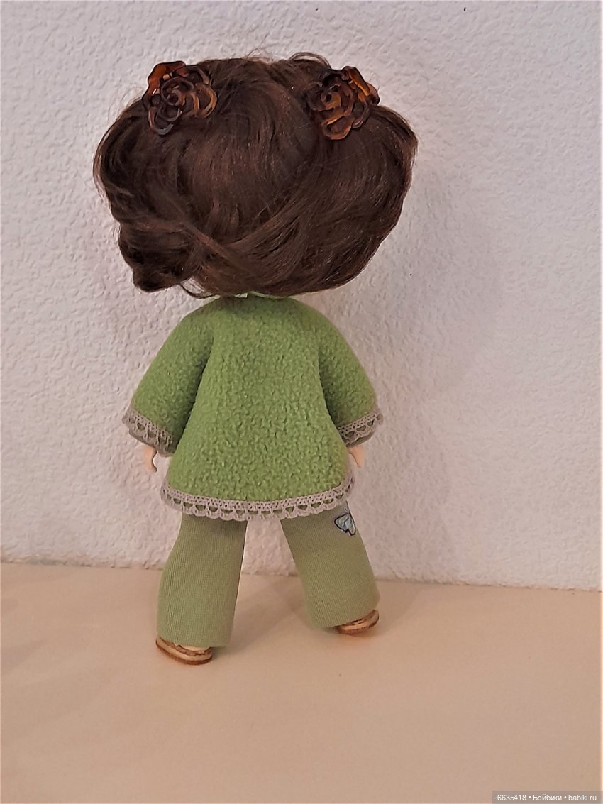 МК «Как для любимой куклы сшить пончо и повязку для головы» (фото 3)