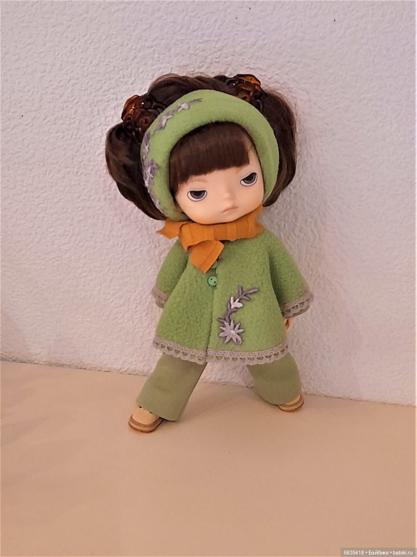 МК «Как для любимой куклы сшить пончо и повязку для головы» (фото 4)