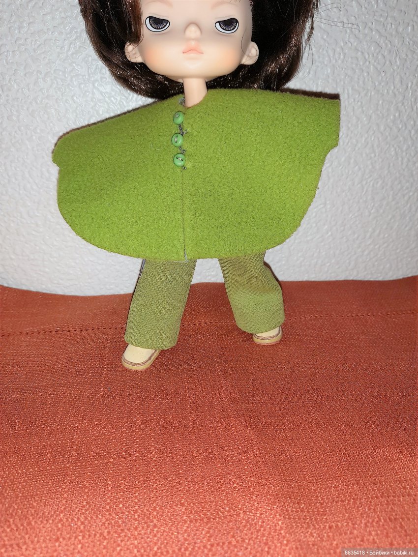 МК «Как для любимой куклы сшить пончо и повязку для головы»