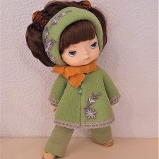 МК «Как для любимой куклы сшить пончо и повязку для головы»