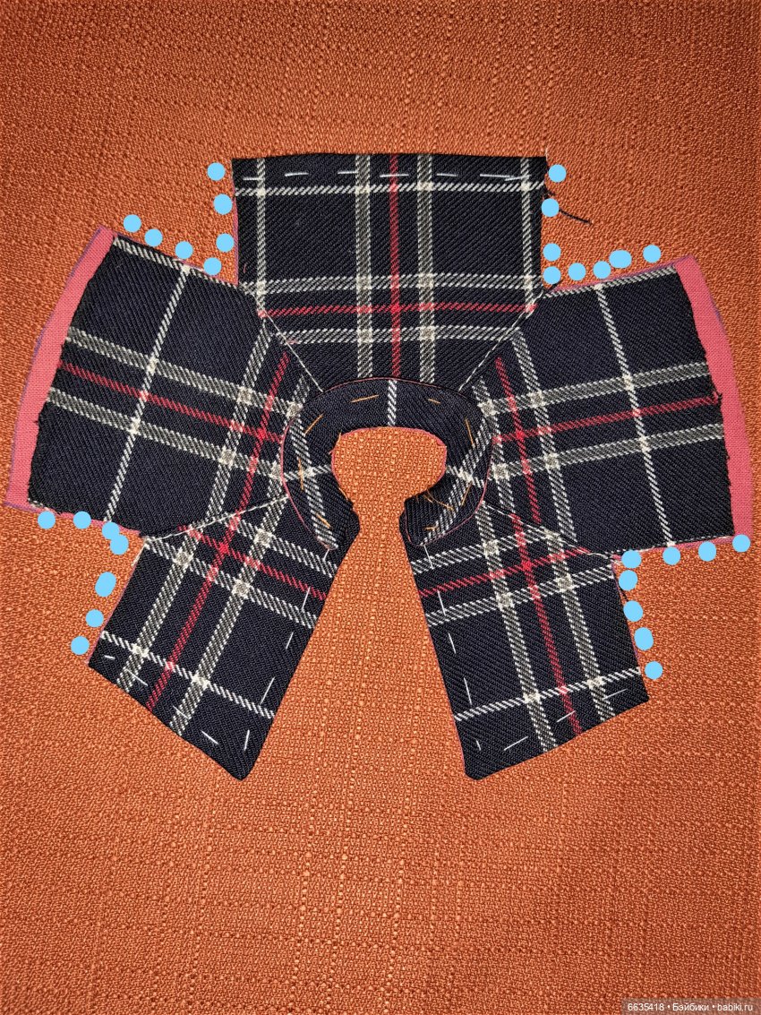 МК «Шьём облегченные курточки на подкладке для кукол Xiaomi Monst ростом 20 см» (фото 7)