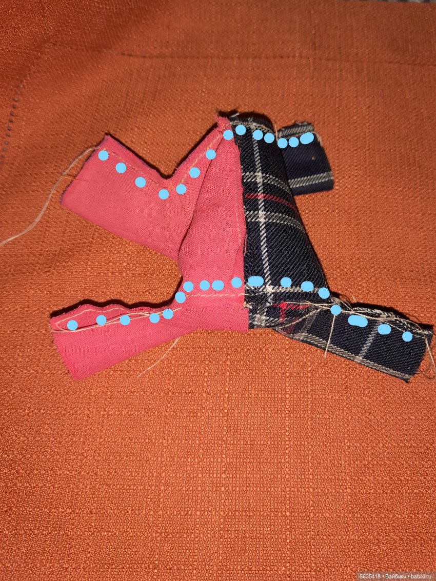 МК «Шьём облегченные курточки на подкладке для кукол Xiaomi Monst ростом 20 см» (фото 10)