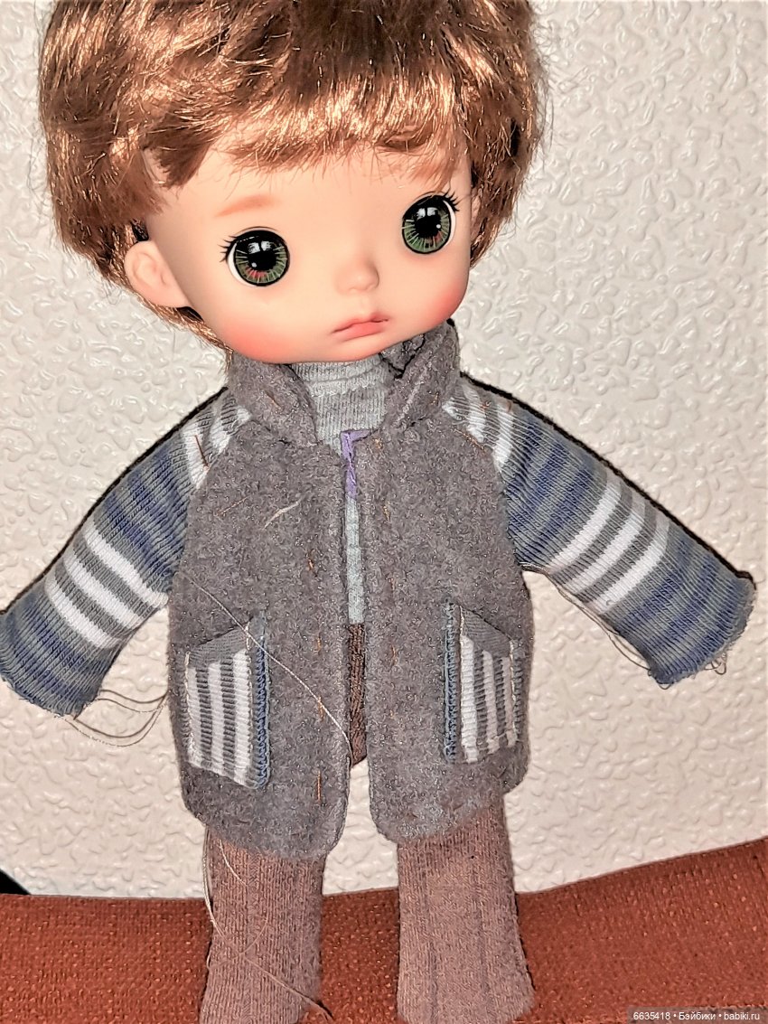 МК « Шьём утепленную курточку на кукол Xiaomi Monst”