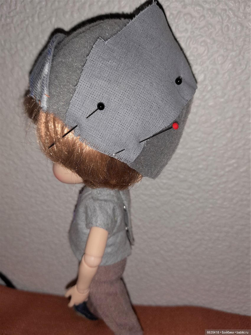 МК «Как сшить кепи – шестиклинку с ушками для кукол любого формата»